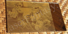 Золотое зеркало. Гравировка на зеркале. Рисунки на зеркалах.