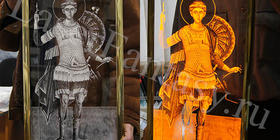 Иконы на акриле, пластике и оргстекле. С подсветкой и без подсветки.