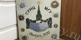 Уникальная выпускная плита для школы СУНЦ в 2020 году на момент карантина.