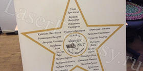 Традиционная закладка выпускных звёзд в шк.630 г.Москвы.