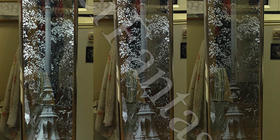 Подсветка фонаря на стекле регулируемая. 280х1800х8мм.