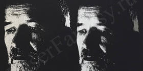 Портрет философа Бихинина В.В. в графике, на металле 300х200х3мм