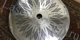 Металлическая столешница Д550мм на северный полюс