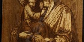 Икона Почаевская. Гравировка в интерьере. Услуги лазерной гравировки. Сделать лазерную гравировку